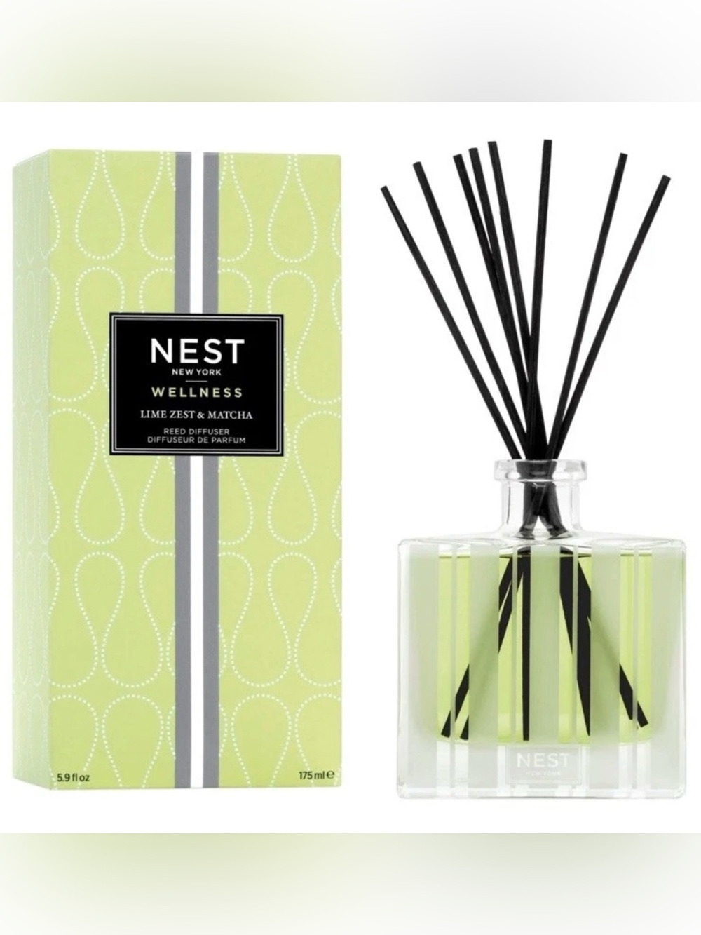 NEST NY Wellness Lime Zest & Matcha Reed Diffuser 5.9 oz